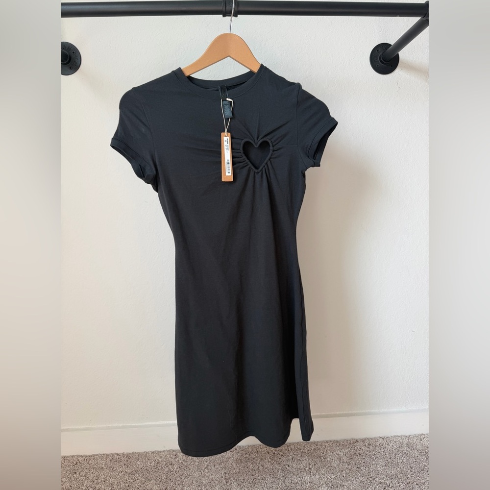 Skims Cotton Jersey Heart Dress